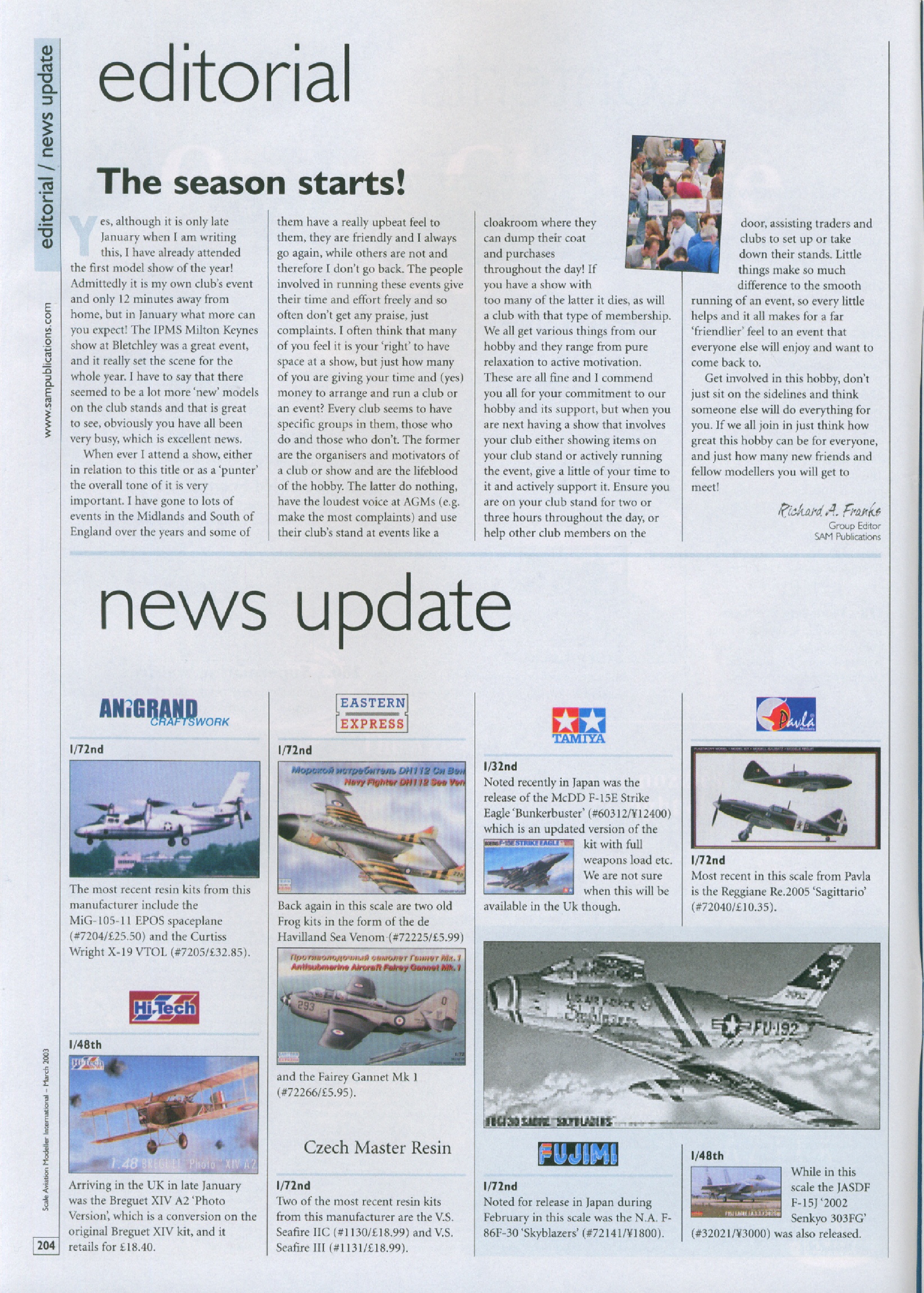 Scale Aviation Modeller International 2003-03